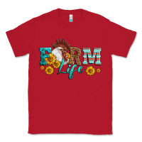 Red Western Farm Life Rooster Head Classic Tee - LillyAllenDesigns