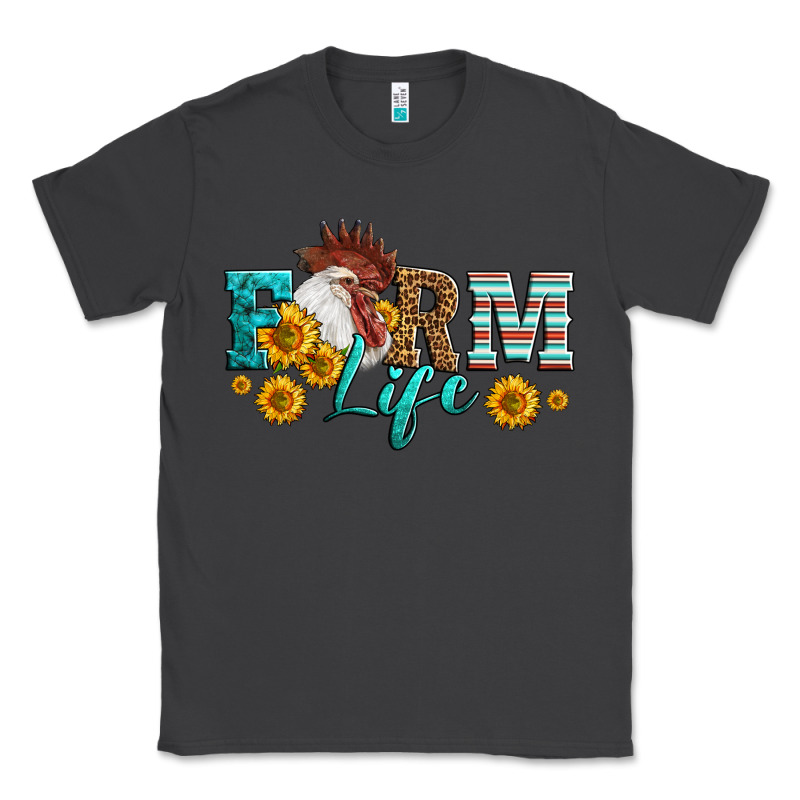 Western Farm Life Rooster Head Classic Tee by LillyAllenDesigns | Teevron