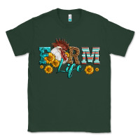Sports Green Western Farm Life Rooster Head Classic Tee - LillyAllenDesigns