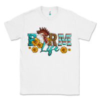 White Western Farm Life Rooster Head Classic Tee - LillyAllenDesigns