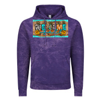 Cloud Purple Welcome Fall Vintage Hoodie - Artiststas