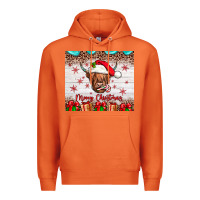 Carrot merry christmas cow Premium Hoodie - JahusDesignShop
