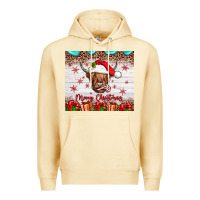 Pina Colada merry christmas cow Premium Hoodie - JahusDesignShop