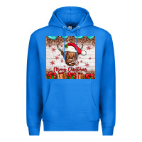 True Royal merry christmas cow Premium Hoodie - JahusDesignShop