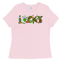 Bubblegum Pink Dental Love St. Patricks Day Ladies Tee - RanaPortraitStore