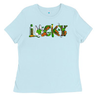 Baby Blue Dental Love St. Patricks Day Ladies Tee - RanaPortraitStore