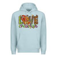 Blue Mist Mardi Gras love crawfish Premium Hoodie - NancyCooperArtShop