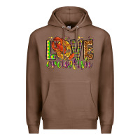 Chestnut Mardi Gras love crawfish Premium Hoodie - NancyCooperArtShop