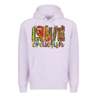 Lilac Mardi Gras love crawfish Premium Hoodie - NancyCooperArtShop