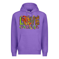 Purple Mardi Gras love crawfish Premium Hoodie - NancyCooperArtShop