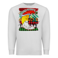 Dove Grey Christmas Brushstrokes Moon Premium Sweatshirt - Bettercallsaul