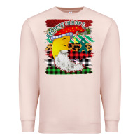 Pale Pink Christmas Brushstrokes Moon Premium Sweatshirt - Bettercallsaul