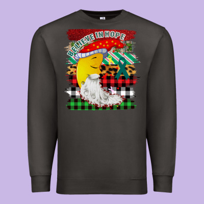 Christmas Brushstrokes Moon Premium Sweatshirt Designed By Bettercallsaul