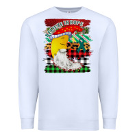 White Christmas Brushstrokes Moon Premium Sweatshirt - Bettercallsaul