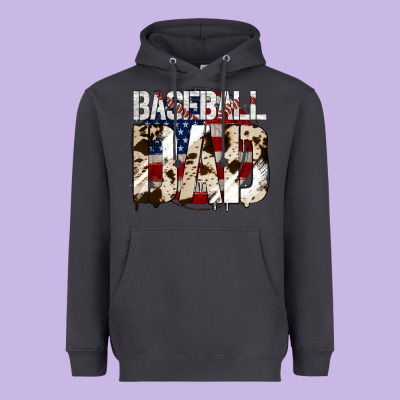 Baseball American Dad Heavyweight Hoodie Designed By Bettercallsaul
