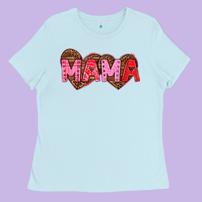 Ladies Tee mama valentines day