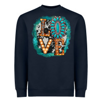Navy love western Heavyweight Sweatshirt - AdoDesignShop