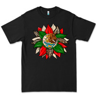 Black mexican flag sunflower Premium Tee - Zillion Design Studio