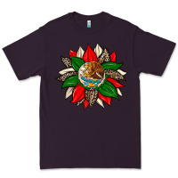 Plum mexican flag sunflower Premium Tee - Zillion Design Studio