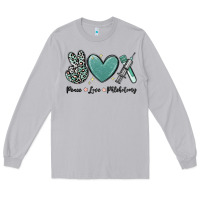 Moon Dust peace love phlebotomy Long Sleeve Tee - MaliasSmallBusiness
