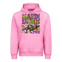 Fuchsia Pink Mardi Saurus Rex Urban Hoodie - HowdyJamesFarm