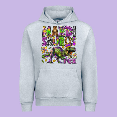 Mardi Saurus Rex Urban Hoodie Designed By Howdyjamesfarm