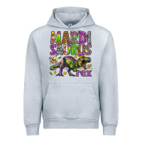 Heather Grey Mardi Saurus Rex Urban Hoodie - HowdyJamesFarm