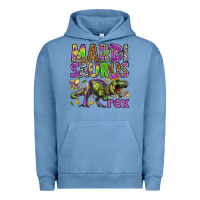 Pigment Pebble Blue Mardi Saurus Rex Urban Hoodie - HowdyJamesFarm