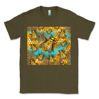Army Green Bumble Bees Classic Tee - LillyAllenDesigns