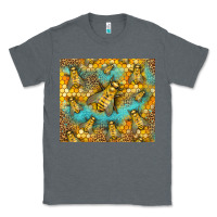 Charcoal Heather Bumble Bees Classic Tee - LillyAllenDesigns