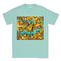 Seafoam Bumble Bees Classic Tee - LillyAllenDesigns