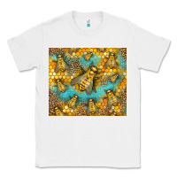 White Bumble Bees Classic Tee - LillyAllenDesigns