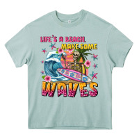 Arona lifes a beach make some waves Heavy Core Tee - texasbilliewilder