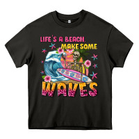 Asphalt lifes a beach make some waves Heavy Core Tee - texasbilliewilder
