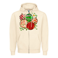 Sandshell merry christmas tree ball Zipper Hoodie - MaliasSmallBusiness