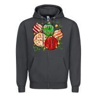 Smoke merry christmas tree ball Zipper Hoodie - MaliasSmallBusiness