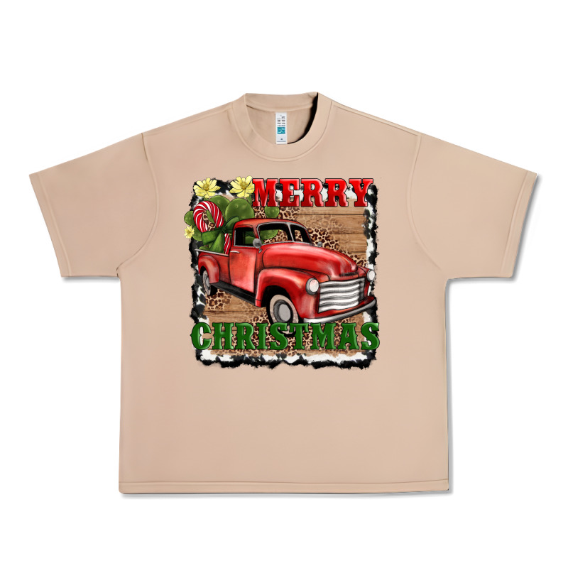 Merry Christmas With Truck Urban Heavy Tee by AdoDesignShop | Teevron