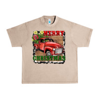 French Oak merry christmas with truck Urban Heavy Tee - AdoDesignShop