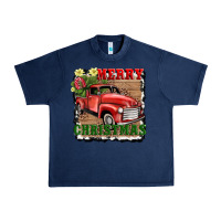 Navy merry christmas with truck Urban Heavy Tee - AdoDesignShop