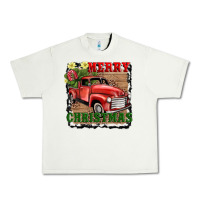 Pistachio merry christmas with truck Urban Heavy Tee - AdoDesignShop