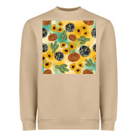 Mushroom leopard pumpkin cactus sunflower seamless Heavyweight Sweatshirt - AdoDesignShop