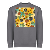 Storm leopard pumpkin cactus sunflower seamless Heavyweight Sweatshirt - AdoDesignShop