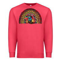 Cardinal Christmas cowboy boots rainbow Premium Sweatshirt - RanaPortraitStore
