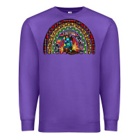 Purple Christmas cowboy boots rainbow Premium Sweatshirt - RanaPortraitStore