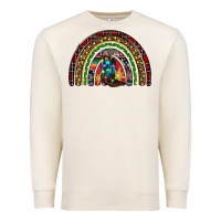 Sandshell Christmas cowboy boots rainbow Premium Sweatshirt - RanaPortraitStore