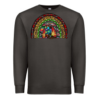 Smoke Christmas cowboy boots rainbow Premium Sweatshirt - RanaPortraitStore