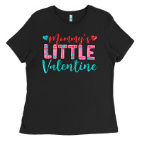 Black momys little valentine Ladies Tee - texasbilliewilder