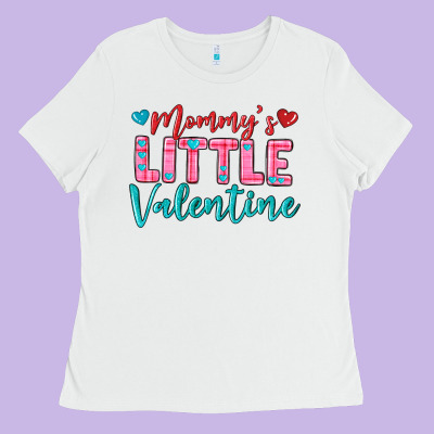 Ladies Tee momys little valentine