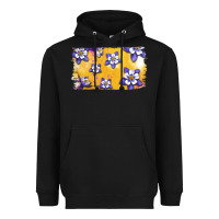 Black Rocky Mountain Columbine Flower Heavyweight Hoodie - Bettercallsaul