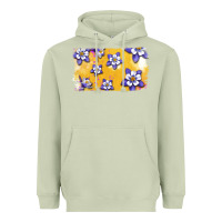 Matcha Rocky Mountain Columbine Flower Heavyweight Hoodie - Bettercallsaul